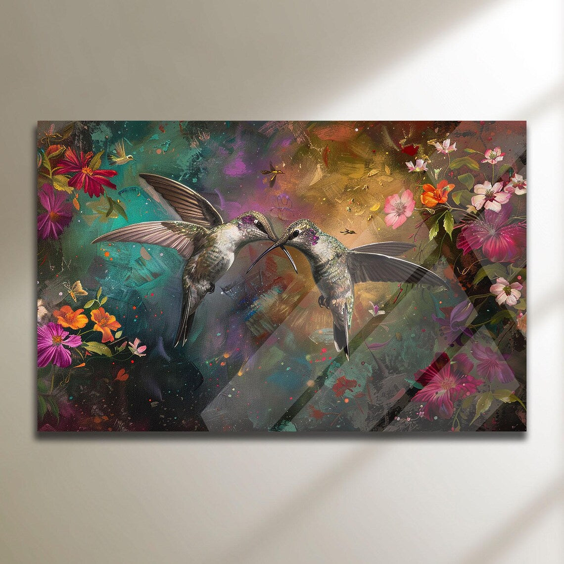 Birds Glass Wall Art