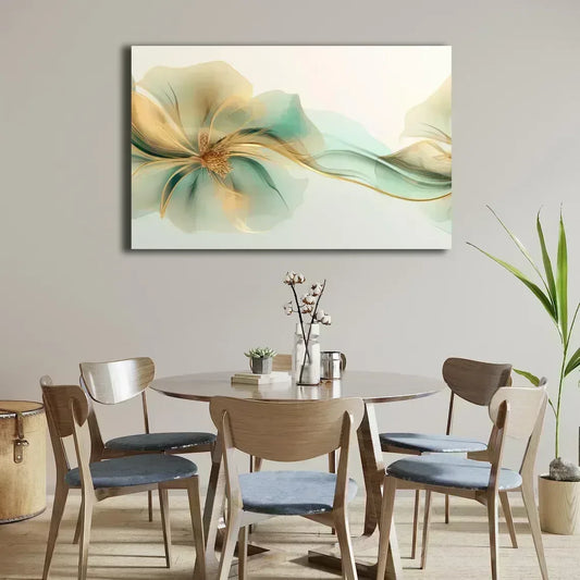 Abstract Flower Glass Wall Art - LUXARTDECO