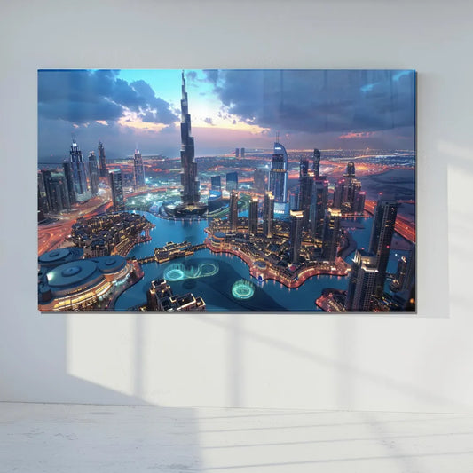 Dubai Glass Wall Art - LUXARTDECO