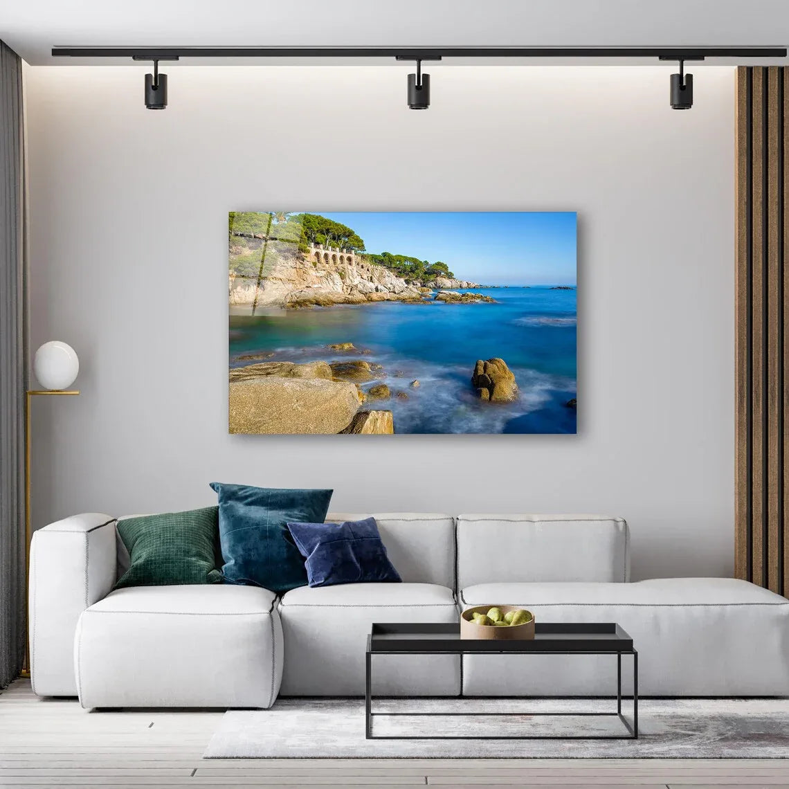 Costa Brava Glass Wall Art - LUXARTDECO