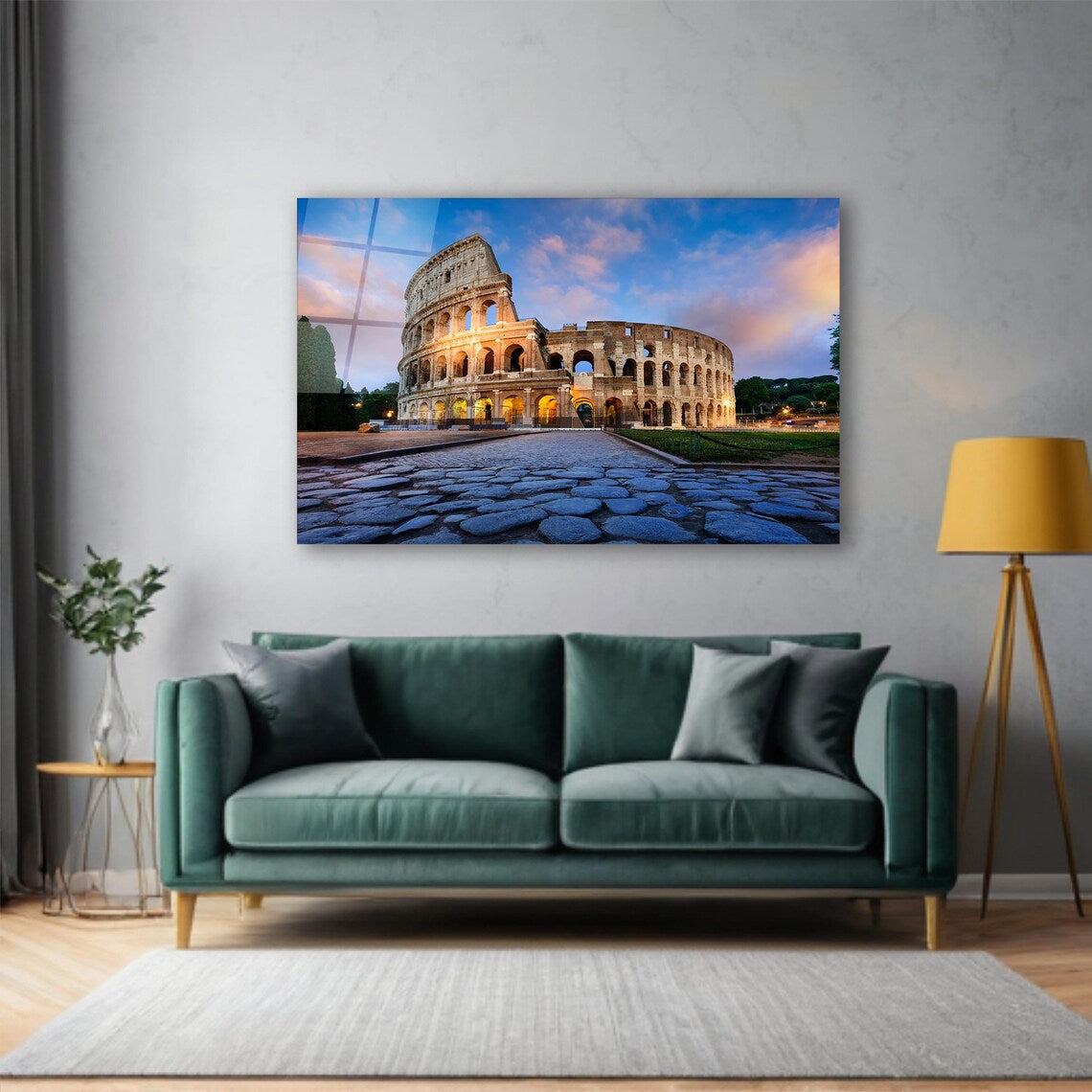 Colosseum Glass Wall Art