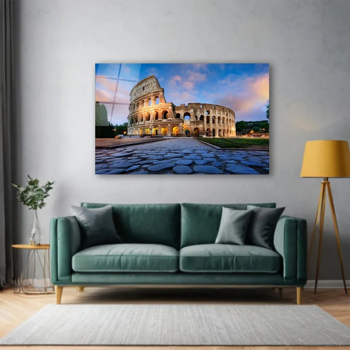 Colosseum Glass Wall Art - LUXARTDECO