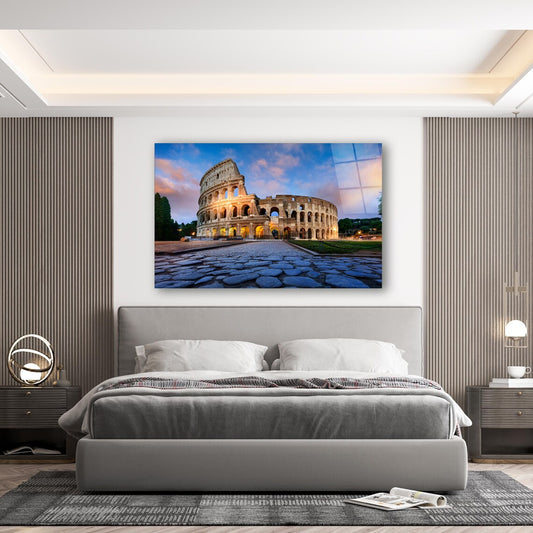 Colosseum Glass Wall Art