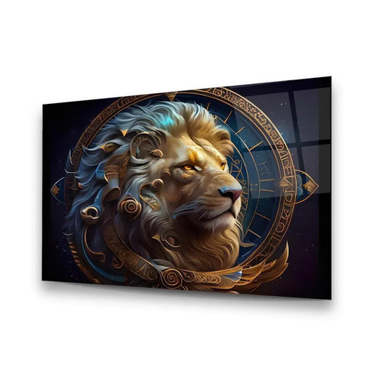 Lion Glass Wall Art - LUXARTDECO