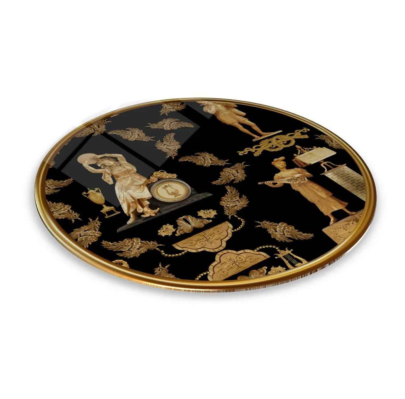 Woman Pattern Glass Wall Art