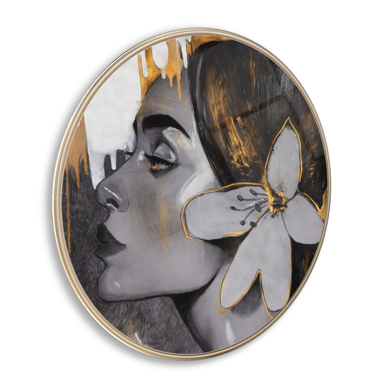 Lady Glass Wall Art