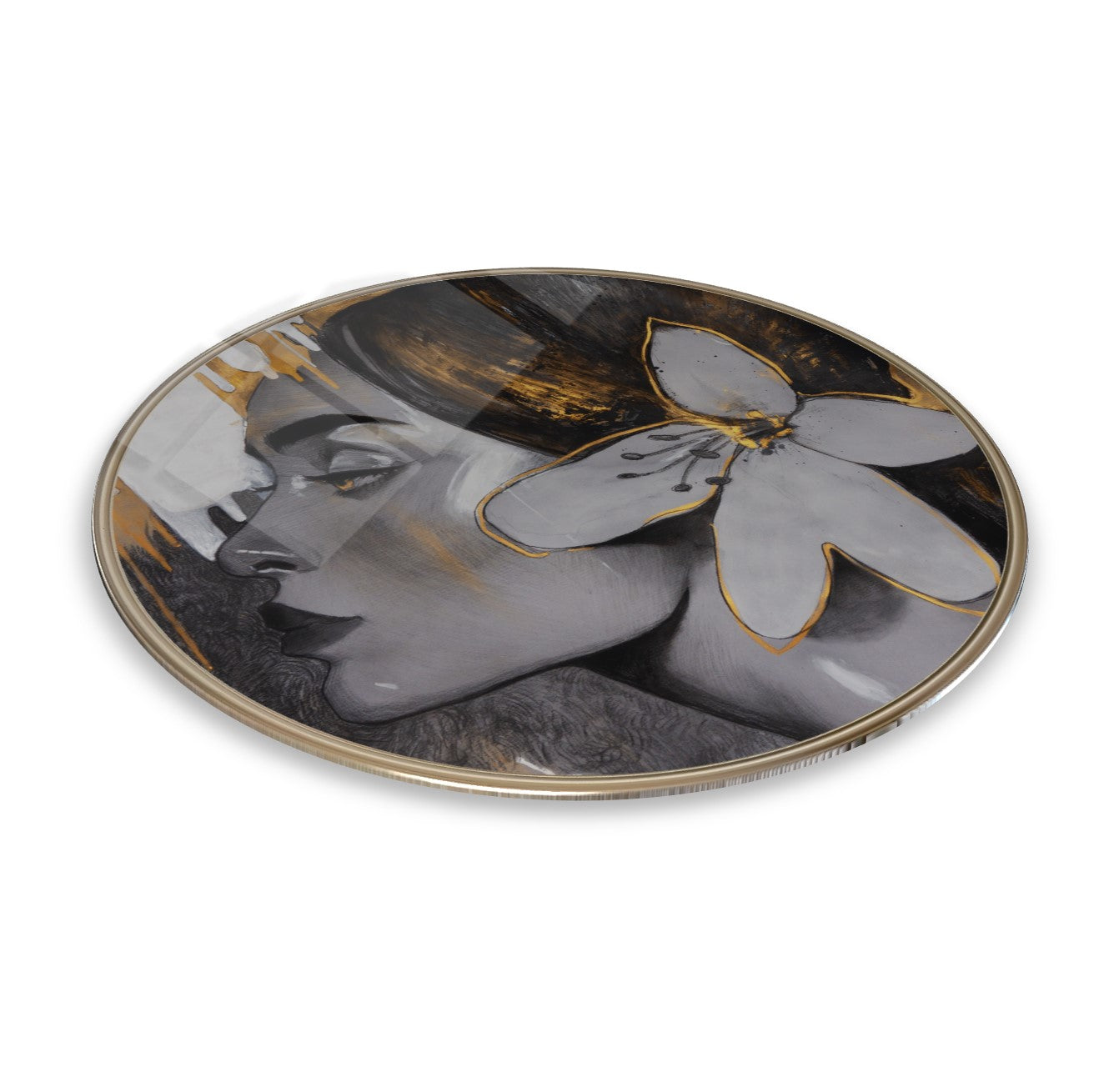 Lady Glass Wall Art