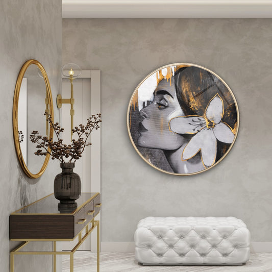 Lady Glass Wall Art