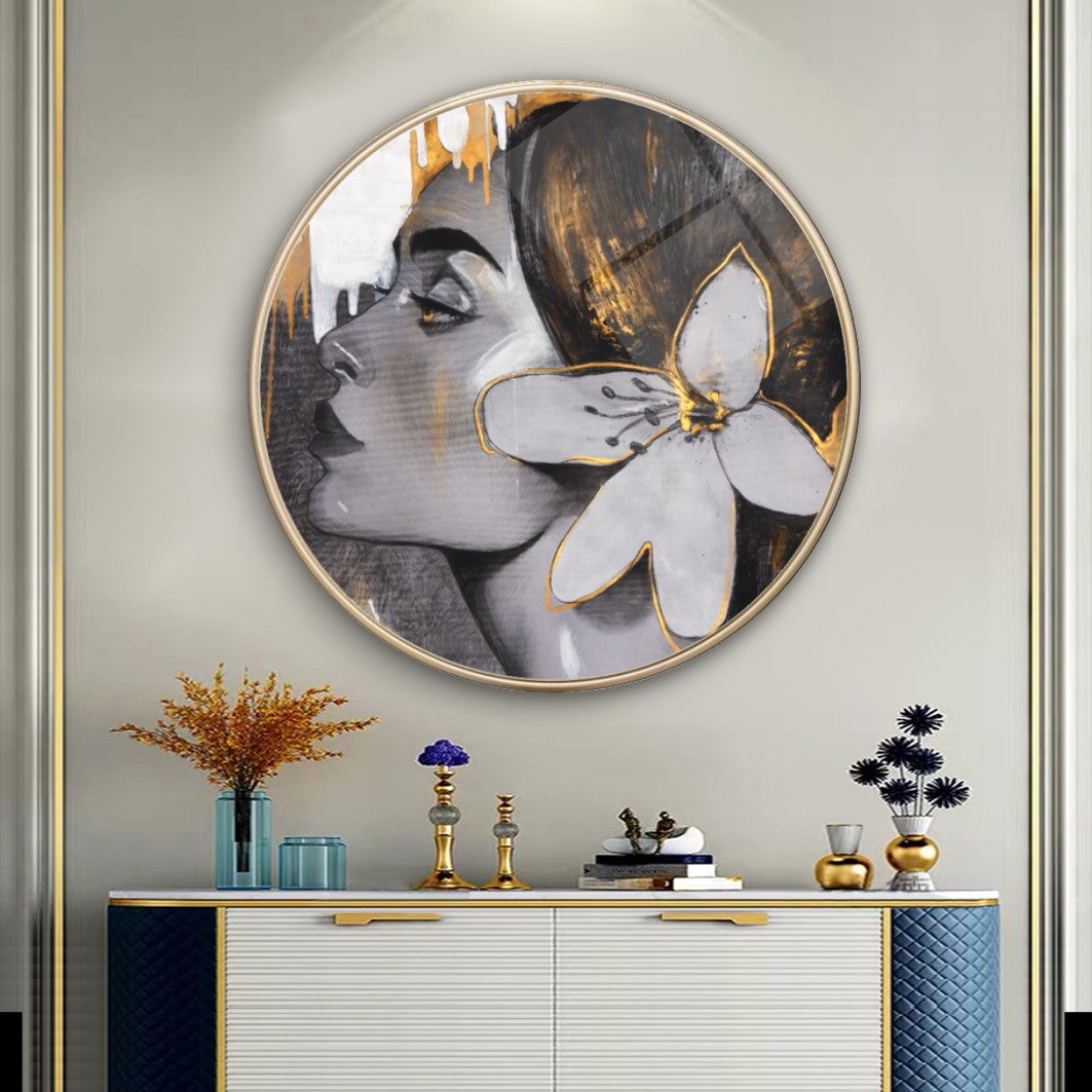Lady Glass Wall Art