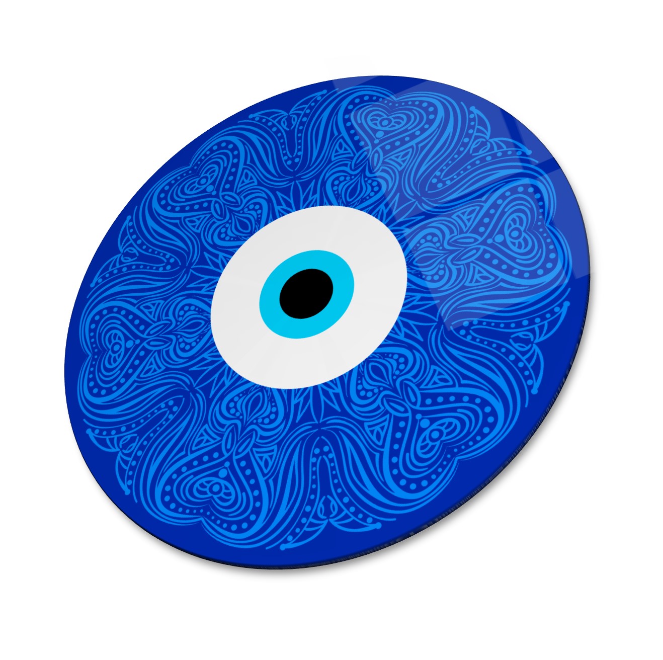Evil Eye Glass Wall Art