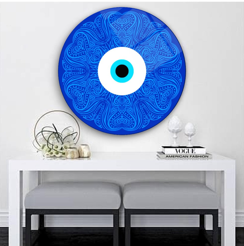 Evil Eye Glass Wall Art