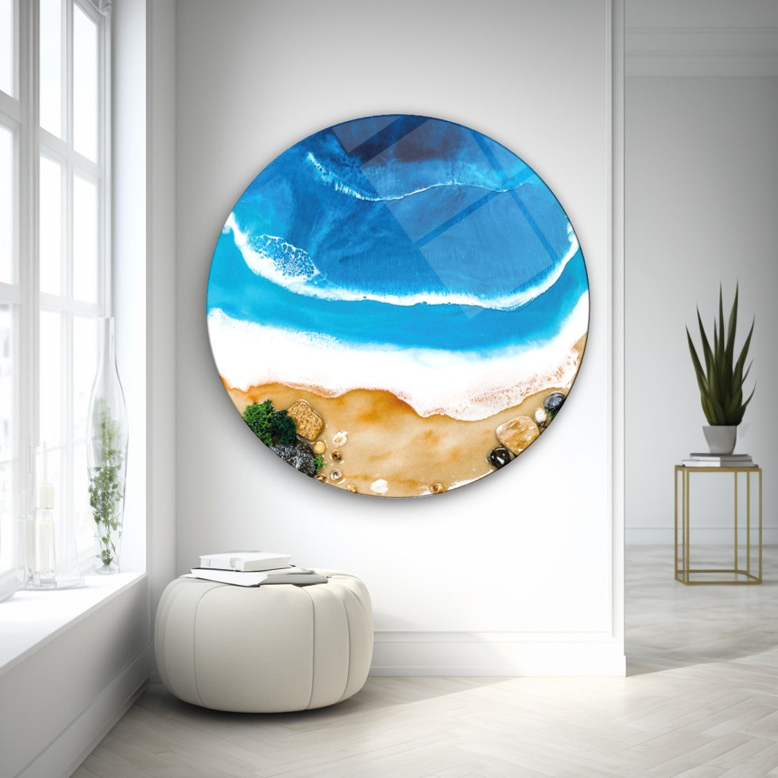 Art mural en verre de mer