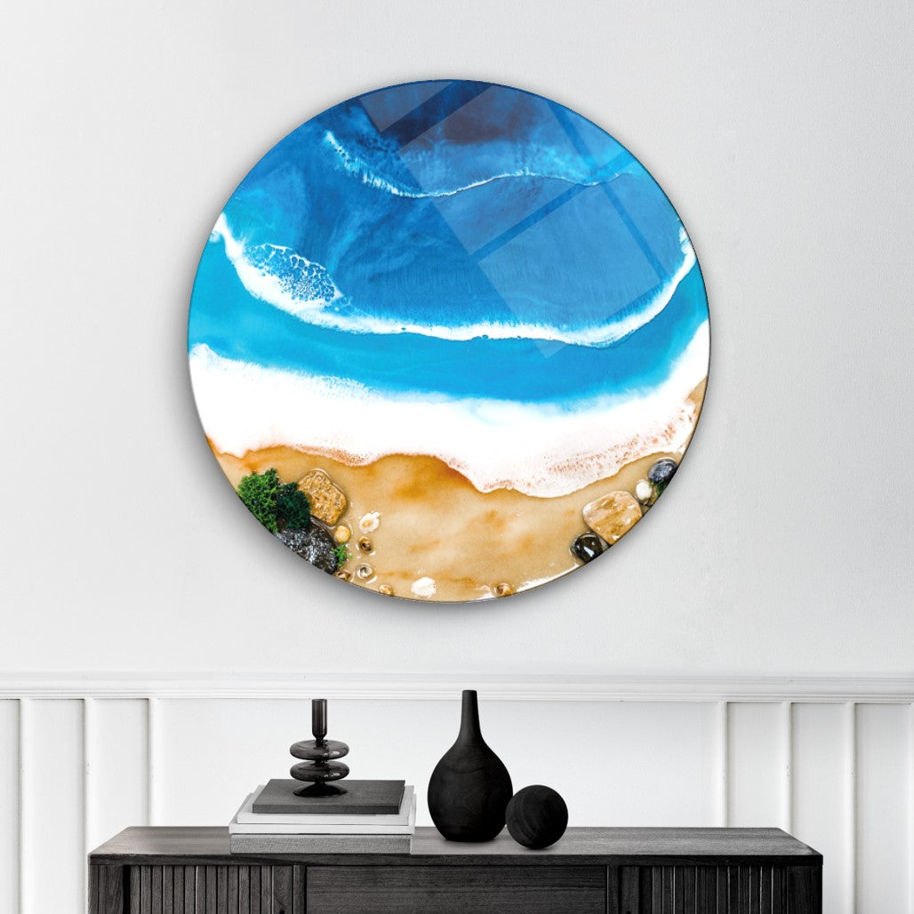 Art mural en verre de mer