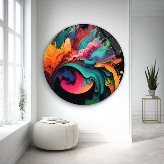 Art mural en verre coloré