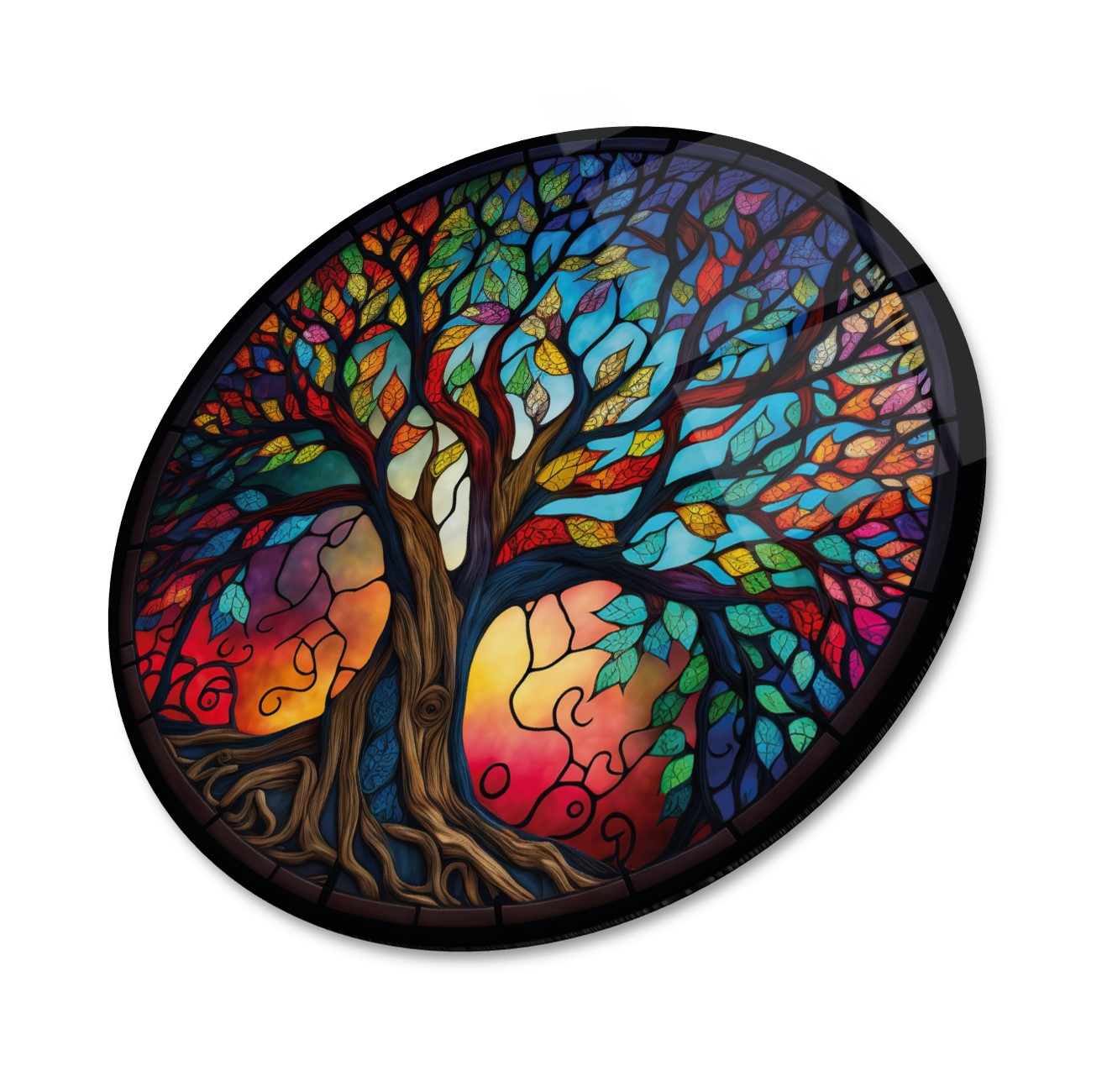 Décoration murale en verre Arbre de vie