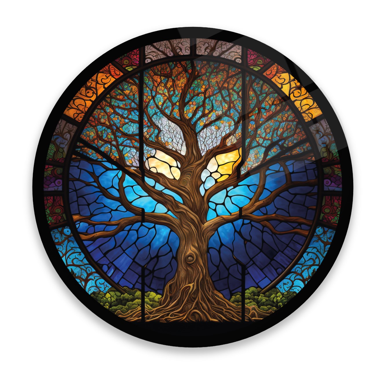 Décoration murale en verre Arbre de vie