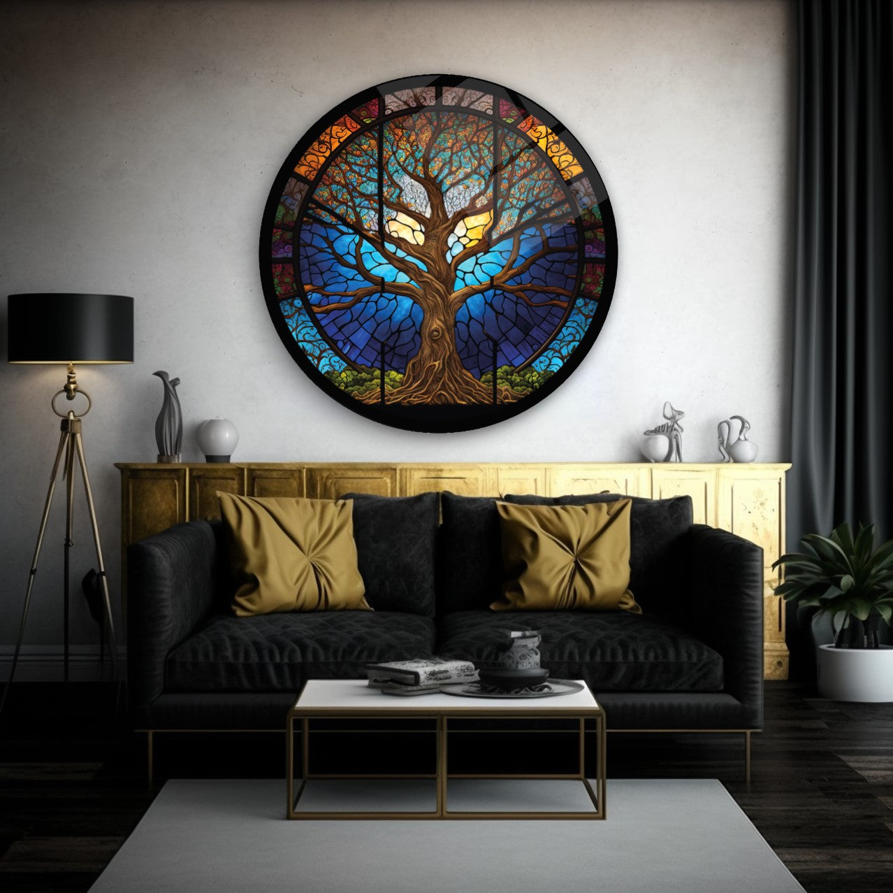 Décoration murale en verre Arbre de vie