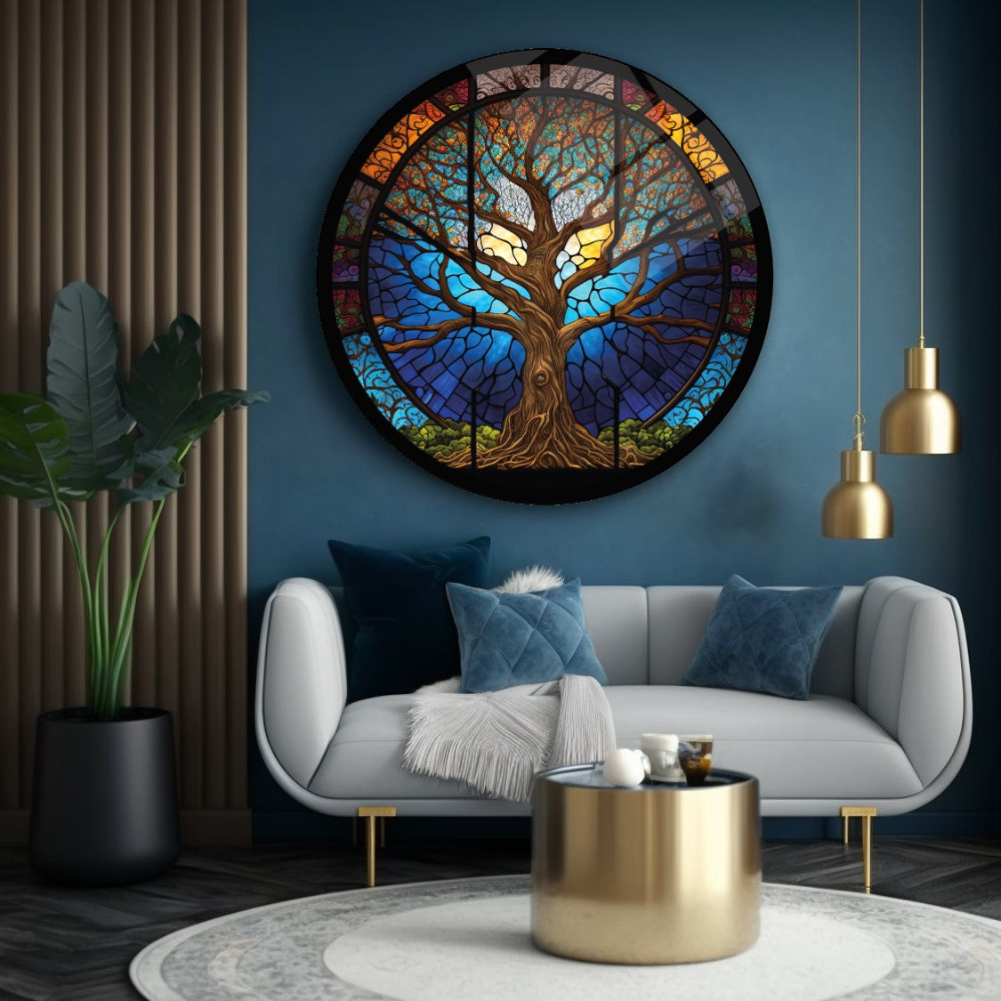 Décoration murale en verre Arbre de vie