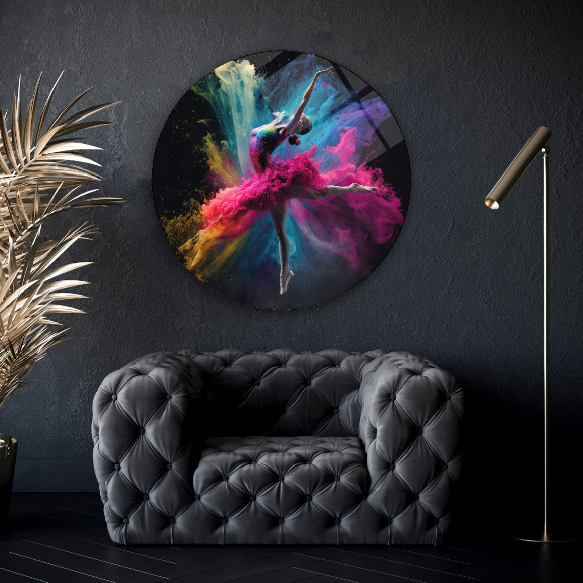 Ballerine Glass Wall Art