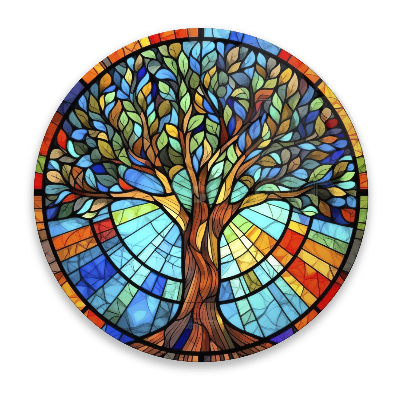 Décoration murale en verre Arbre de vie