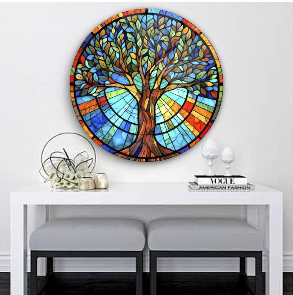 Décoration murale en verre Arbre de vie