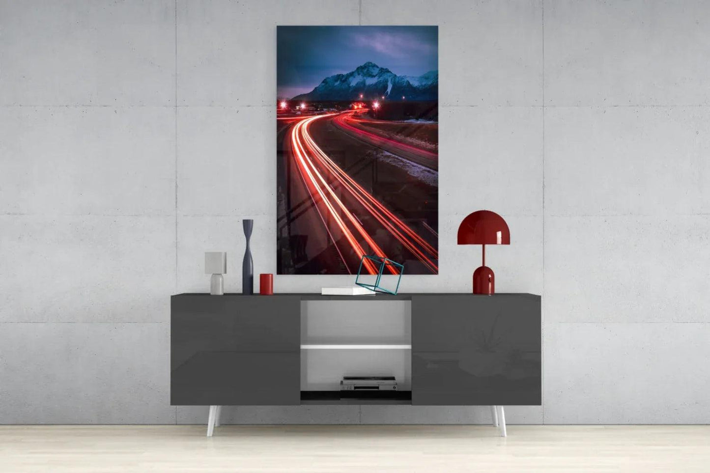 Road Glass Wall Art - LUXARTDECO