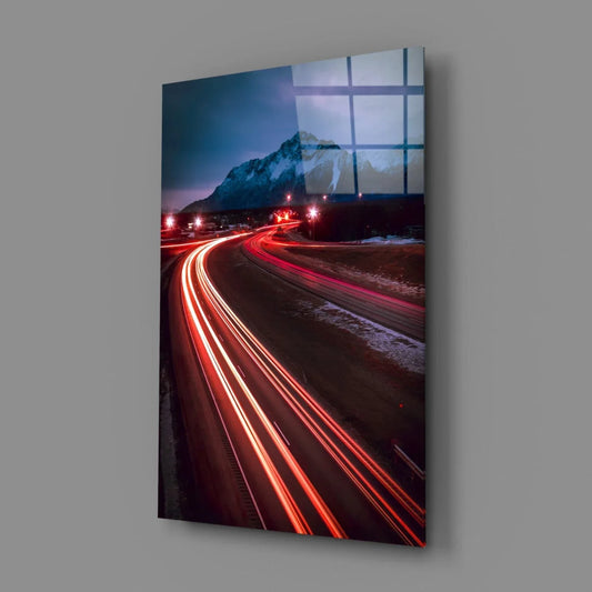 Road Glass Wall Art - LUXARTDECO