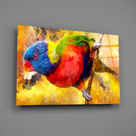 Parrot Glass Wall Art