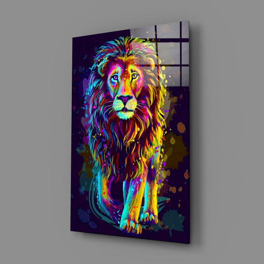 Lion Glass Wall Art - LUXARTDECO