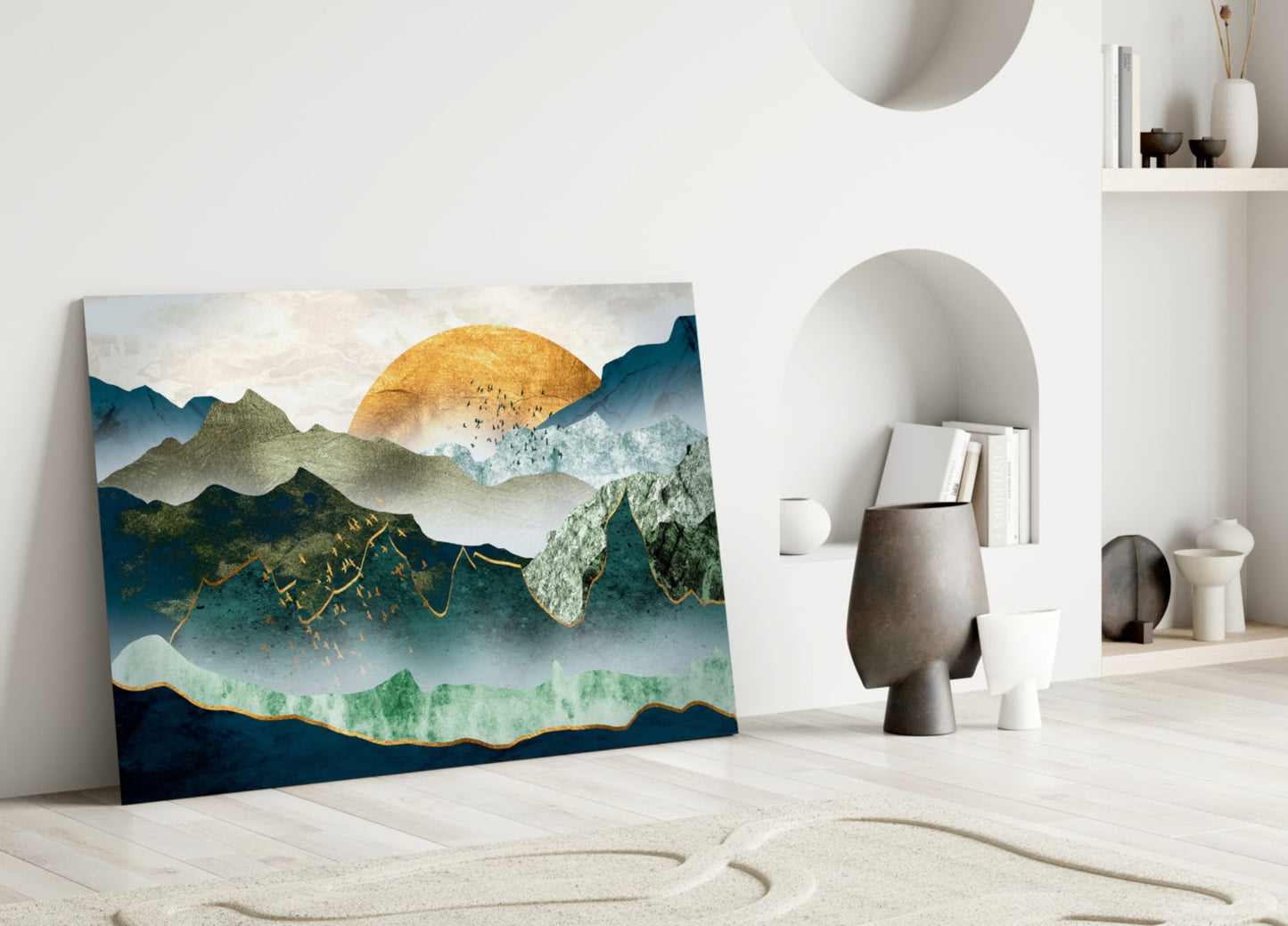 Sunrise Glass Wall Art