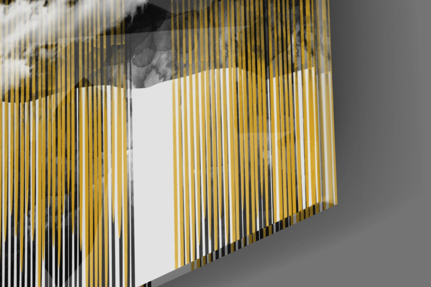 Abstract Glass Wall Art