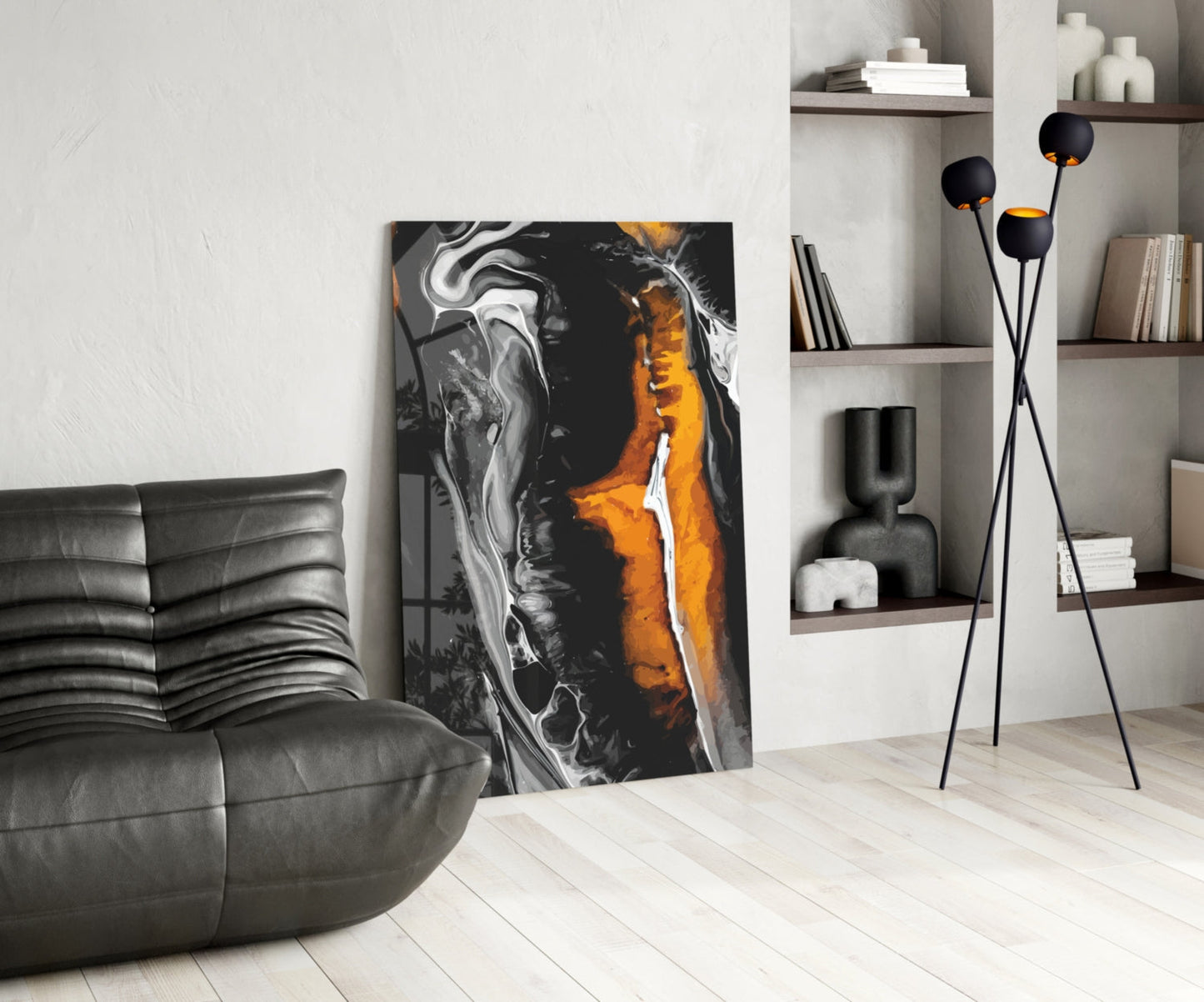 Abstract Glass Wall Art