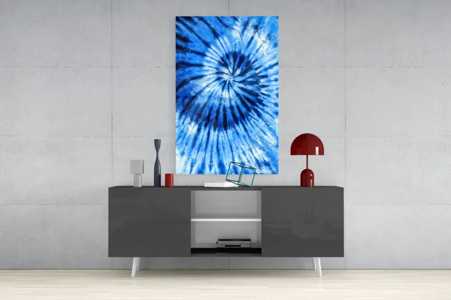 Blue Mosaic Glass Wall Art - LUXARTDECO