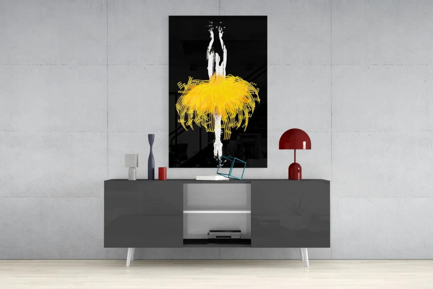 Ballerina Glass Wall Art - LUXARTDECO