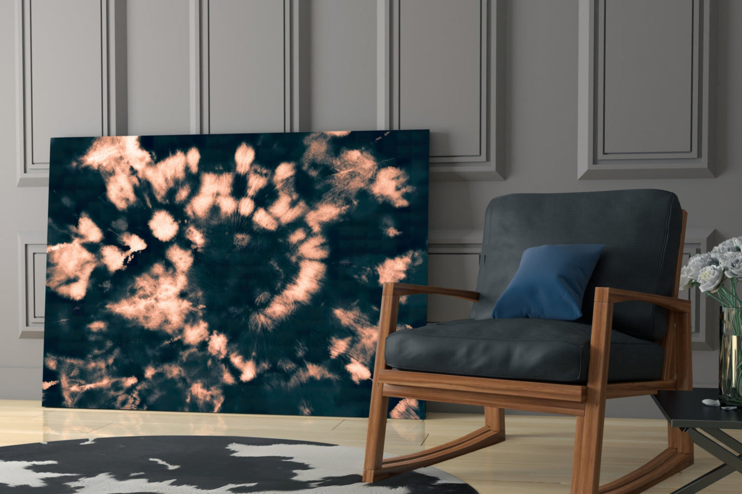 Abstract Glass Wall Art