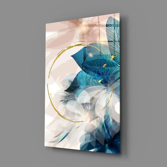 Abstract Flower Glass Wall Art - LUXARTDECO