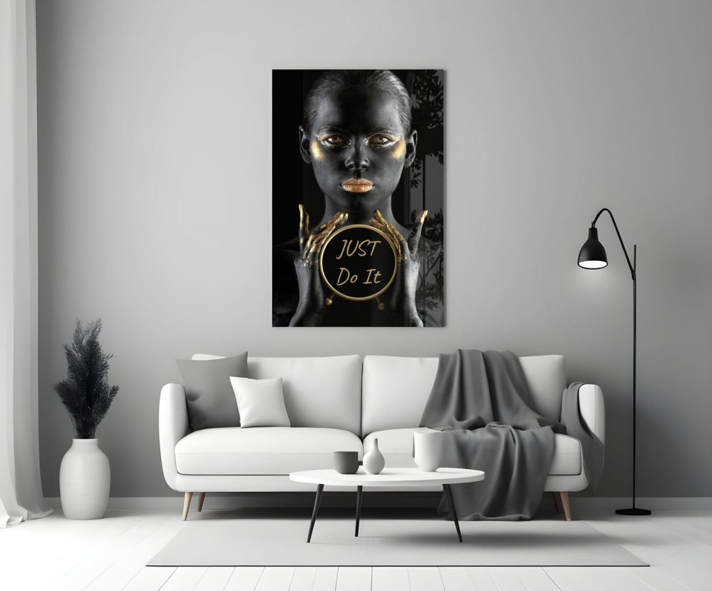 Just Do It Glass Wall Art