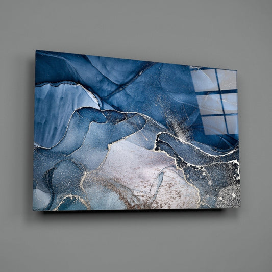 Abstract Depth Glass Wall Art