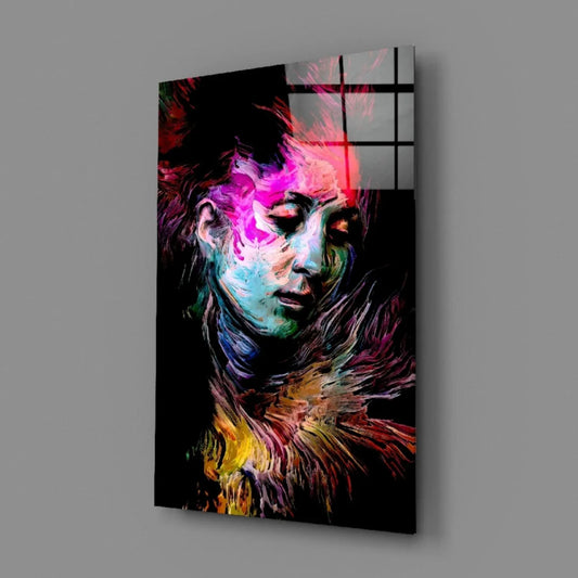 Colorful Thoughts Glass Wall Art - LUXARTDECO