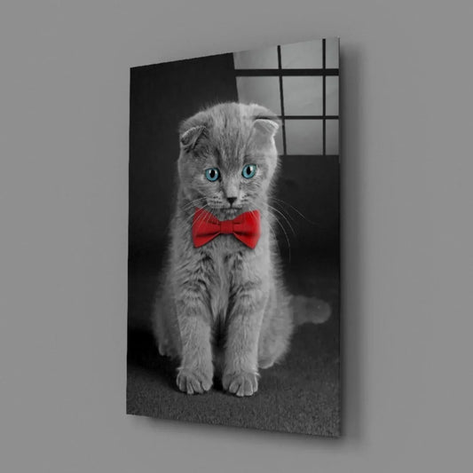 Cat Glass Wall Art - LUXARTDECO