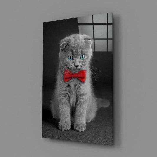Cat Glass Wall Art - LUXARTDECO