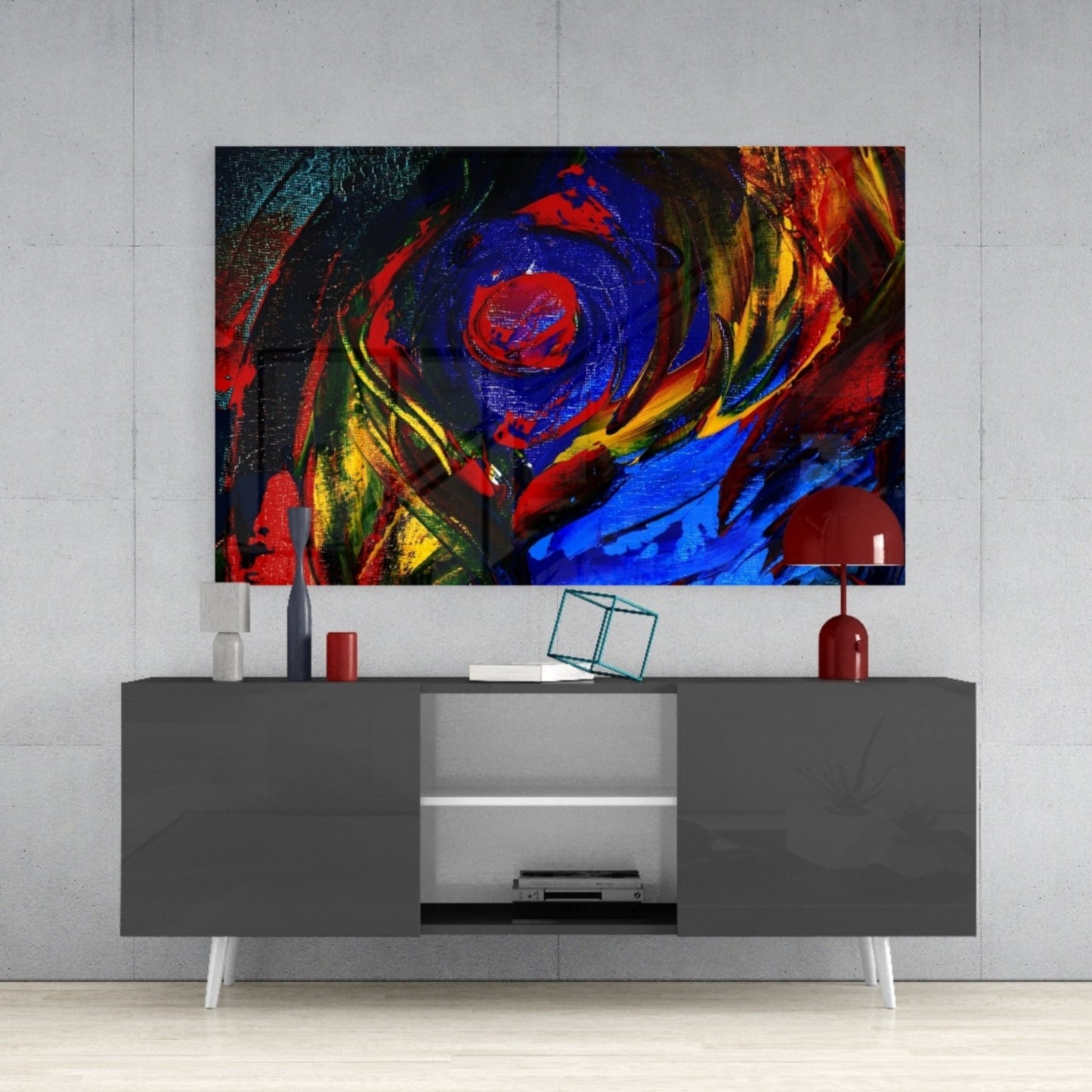Oil Printing Glass Wall Art