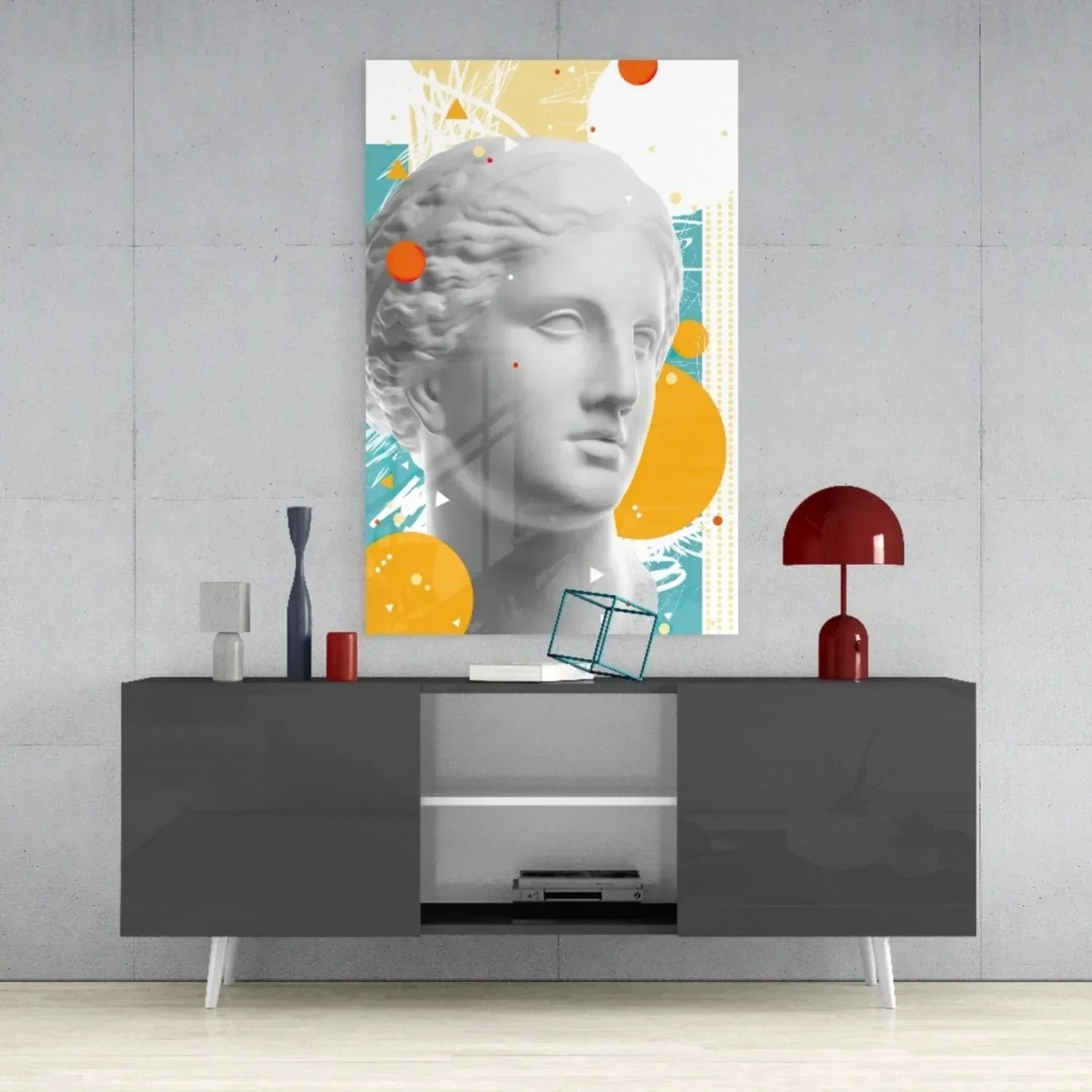 Sculpture Glass Wall Art - LUXARTDECO