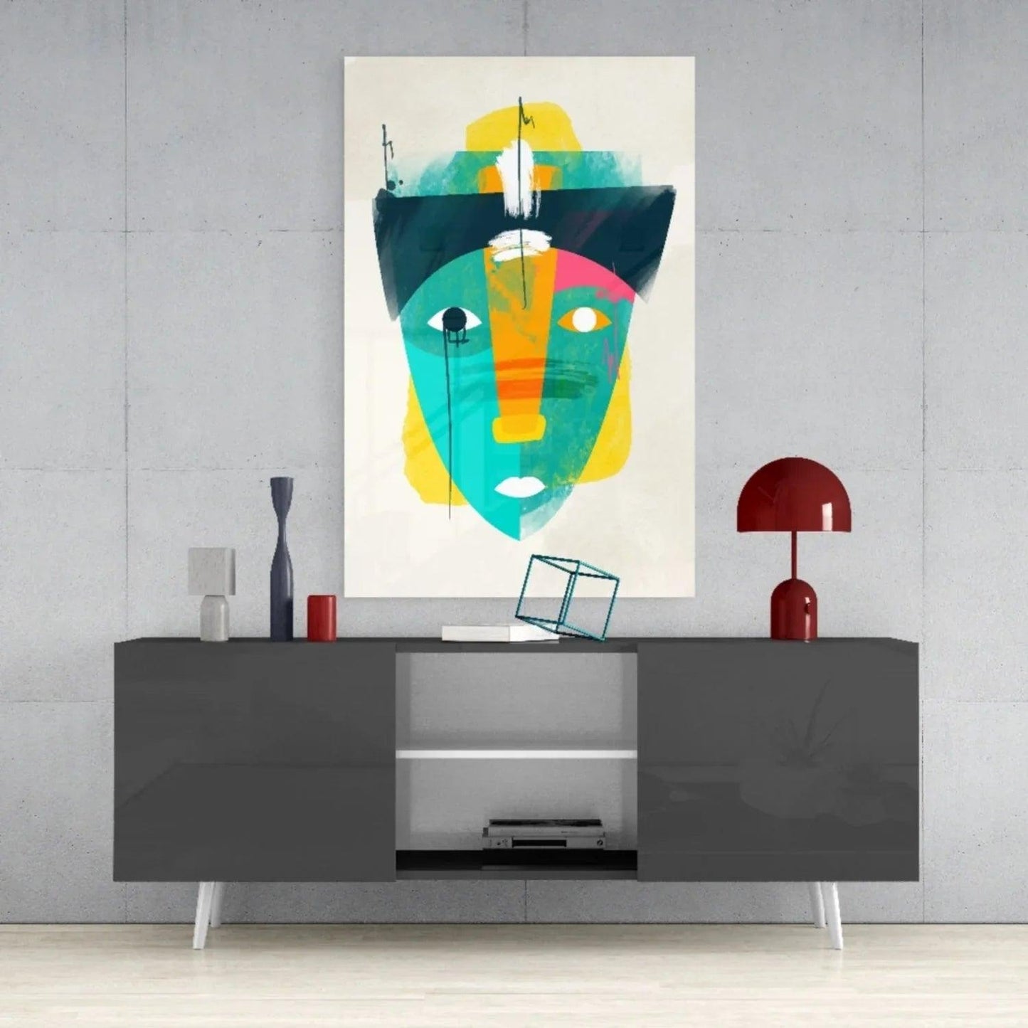 Illustration Glass Wall Art - LUXARTDECO