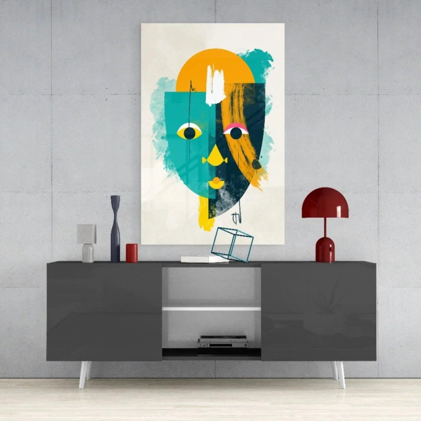 Illustration Glass Wall Art - LUXARTDECO