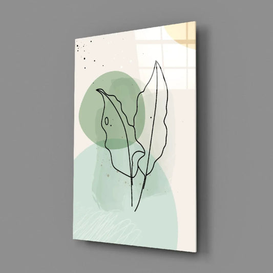 Abstract Shapes Glass Wall Art - LUXARTDECO