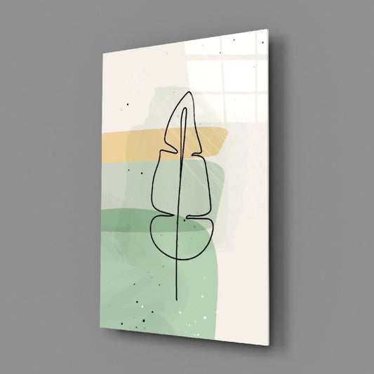Abstract Shapes Glass Wall Art - LUXARTDECO