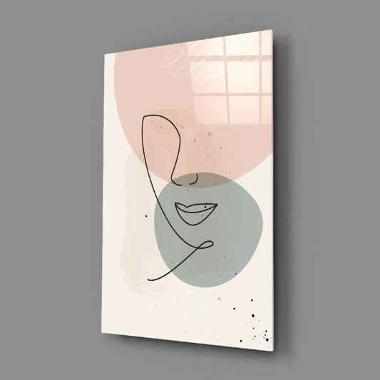 Abstract Shapes Glass Wall Art - LUXARTDECO