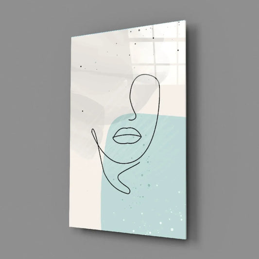 Abstract Shapes Glass Wall Art - LUXARTDECO