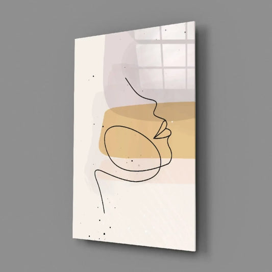 Abstract Shapes Glass Wall Art - LUXARTDECO